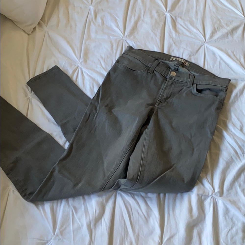 J Brand Gray skinny jeans